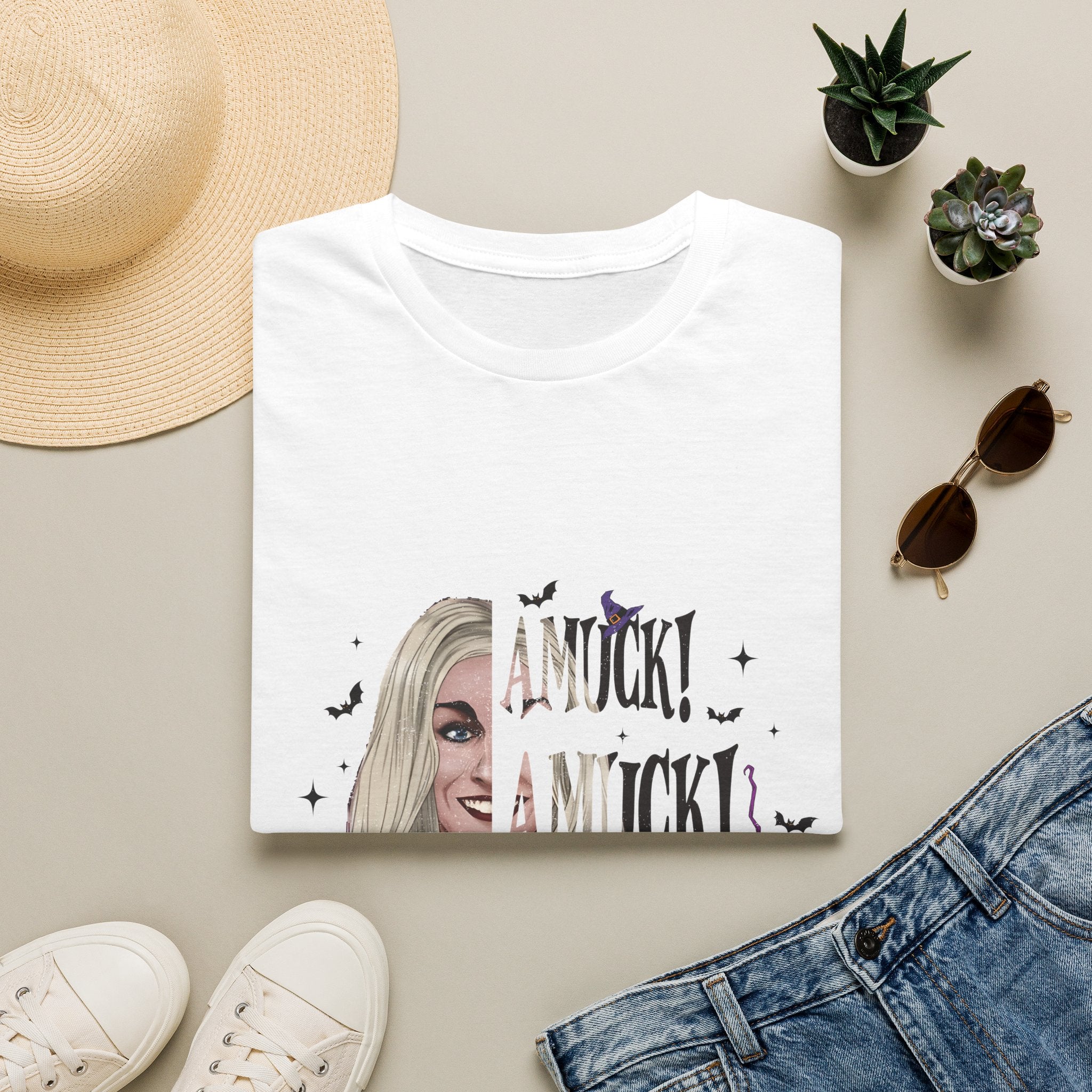 Amuck! Amuck! Amuck! Halloween T-Shirt- Sarah Sanderson