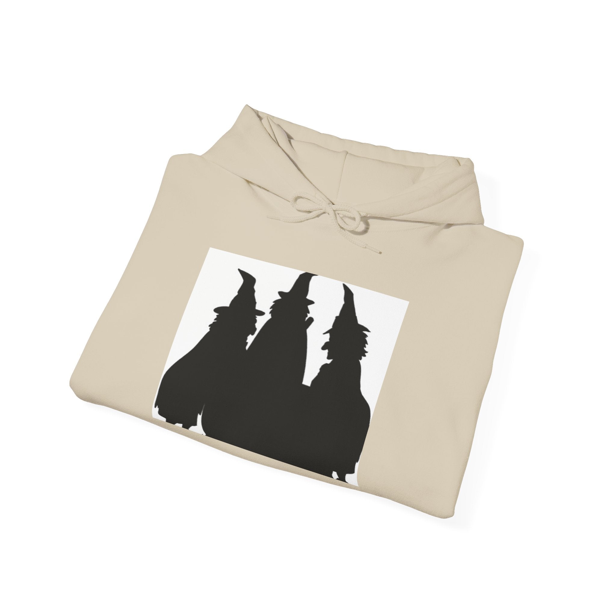 Witch Silhouette Hoodie — Three Witches Graphic Hooded Sweatshirt