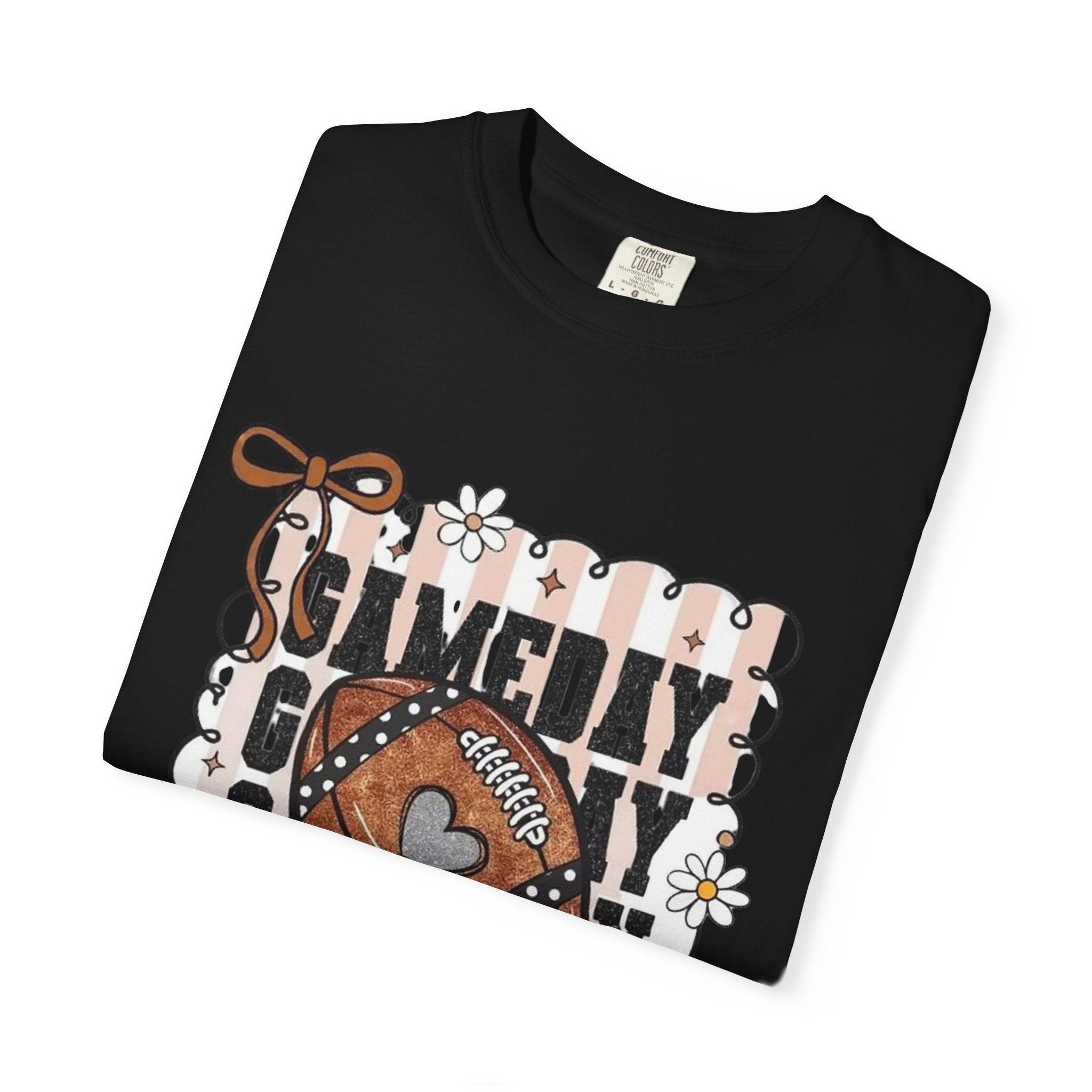 Gameday Football T-Shirt — Retro Floral Game Day Tee
